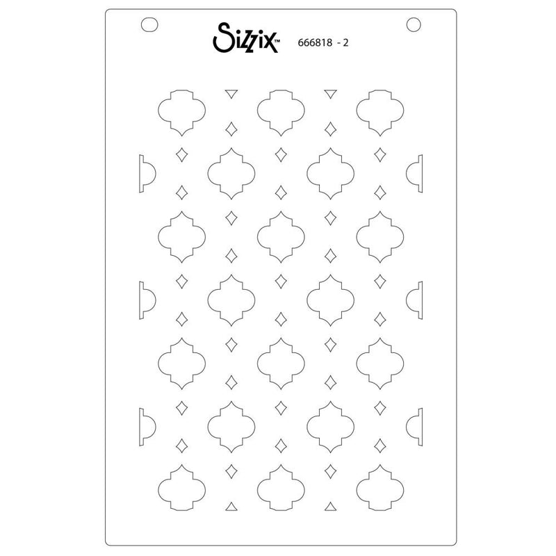 Sizzix A6 Stencil By Stacey Park 4/Pkg - Textures From Afar