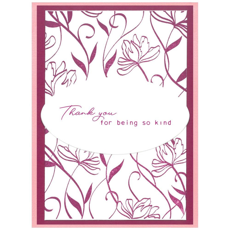 Sizzix A5 Clear Stamps W/Framelits Dies By Stacey Park 8/Pkg - Creative Coordinations - Wall Flower