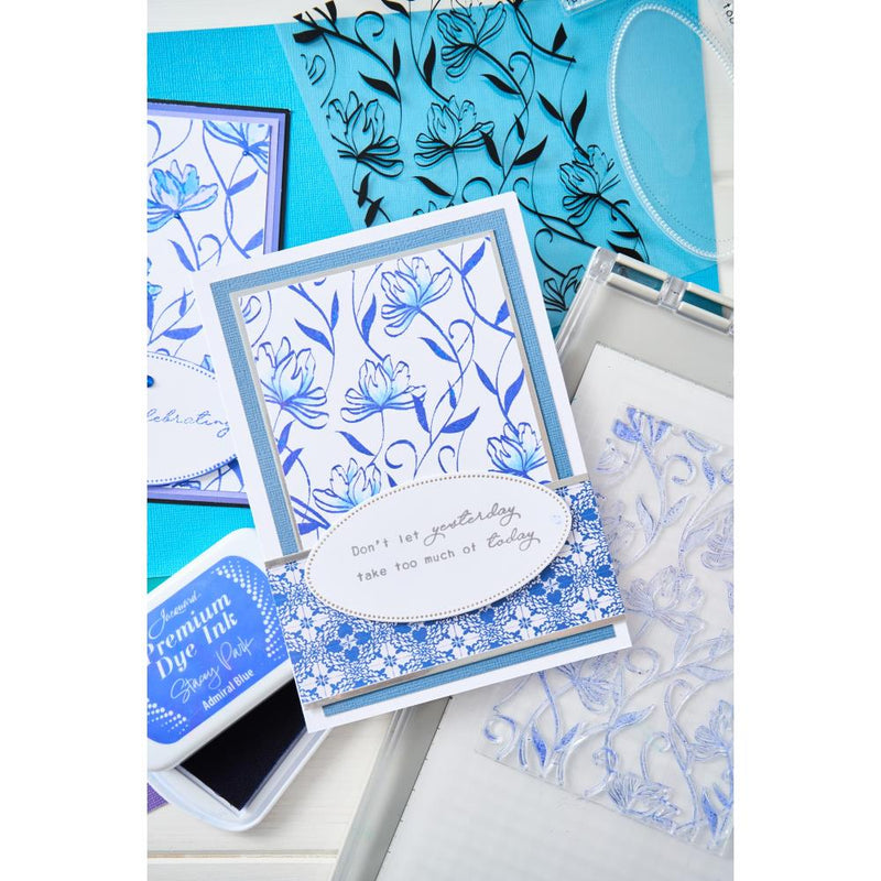 Sizzix A5 Clear Stamps W/Framelits Dies By Stacey Park 8/Pkg - Creative Coordinations - Wall Flower