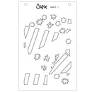 Sizzix A6 Stencil By Stacey Park 4/Pkg - Fragmented Floral