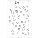 Sizzix A6 Stencil By Stacey Park 4/Pkg - Fragmented Floral