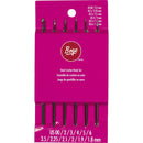 Boye Steel Crochet Hook Set 6/Pkg - Sizes 00 & 2 To 6