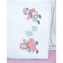 Jack Dempsey Children's Stamped Pillowcase W/Perle Edge Ann & Andy