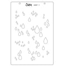 Sizzix A5 Clear Stamps Set by Stacey Park - Drip, Drip, Drop