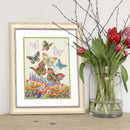 Dimensions Counted Cross Stitch Kit 10"X13" Floral Butterfly (14 Count)