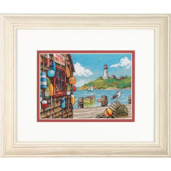 Dimensions Gold Petite Counted Cross Stitch Kit 7"X5" Dockside (18 Count)