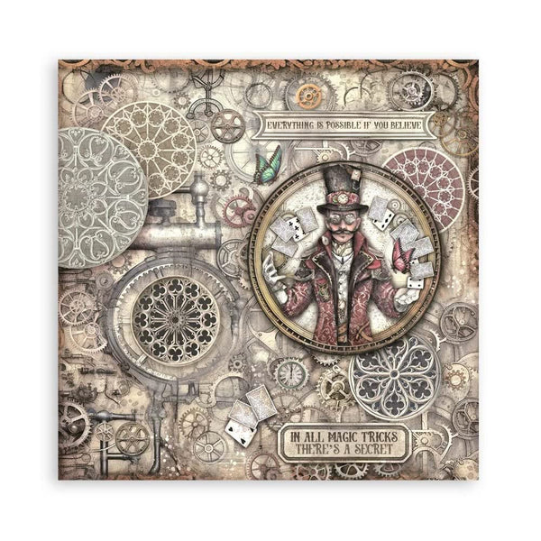 Stamperia Single-Sided Paper Pad 8"x 8" 22/Pkg - Master of Magic