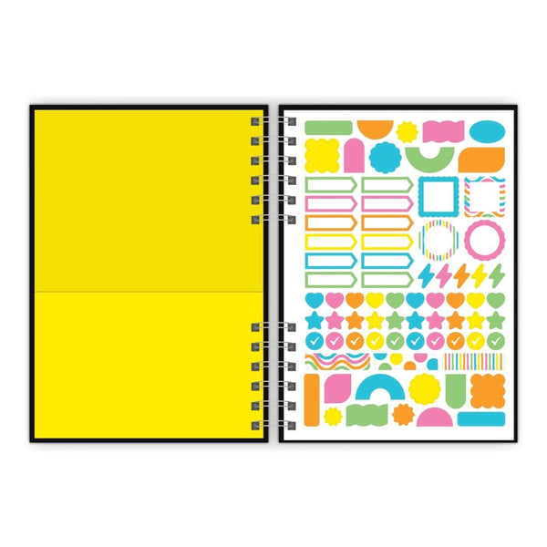 Neenah Astrobrights Black Hardcover Journal 6.5"x8.5" 90 Sheets