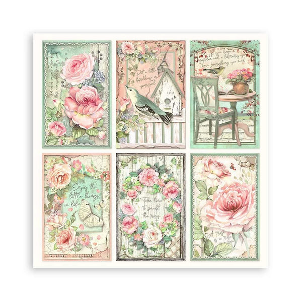 Stamperia Single-Sided Paper Pad 12"x 12" 22/Pkg - House of Roses