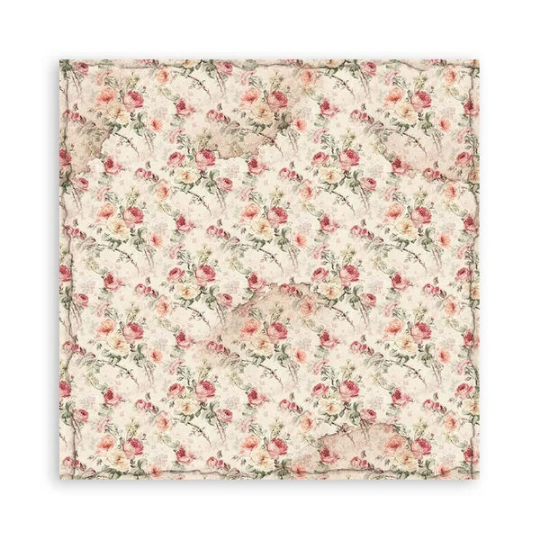 Stamperia Single-Sided Paper Pad 12"x 12" 22/Pkg - House of Roses