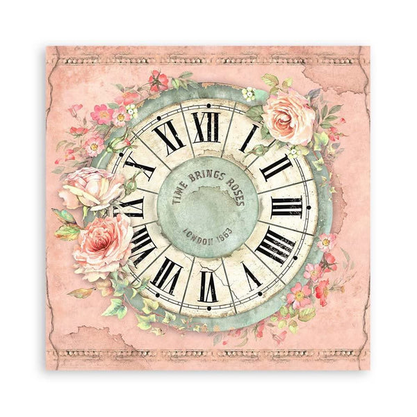 Stamperia Single-Sided Paper Pad 8"x 8" 22/Pkg - House of Roses