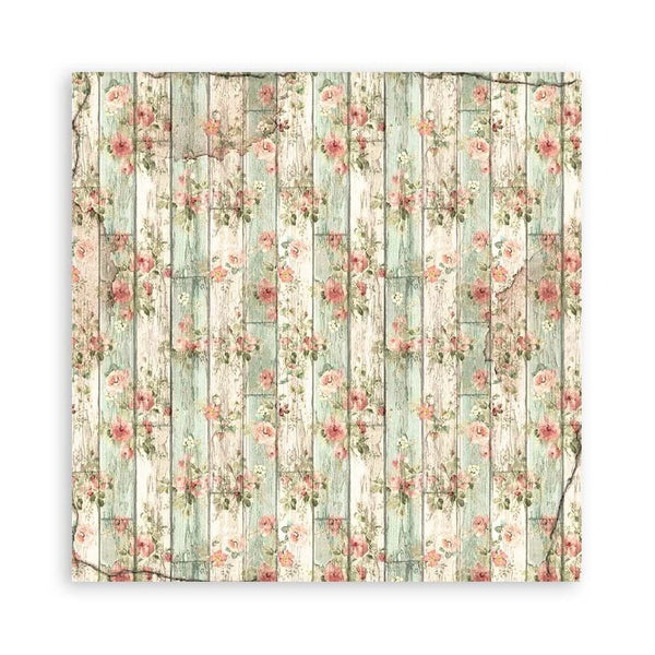 Stamperia Single-Sided Paper Pad 8"x 8" 22/Pkg - House of Roses