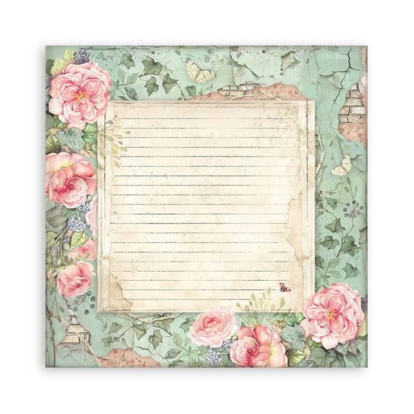Stamperia Single-Sided Paper Pad 12"x 12" 22/Pkg - House of Roses