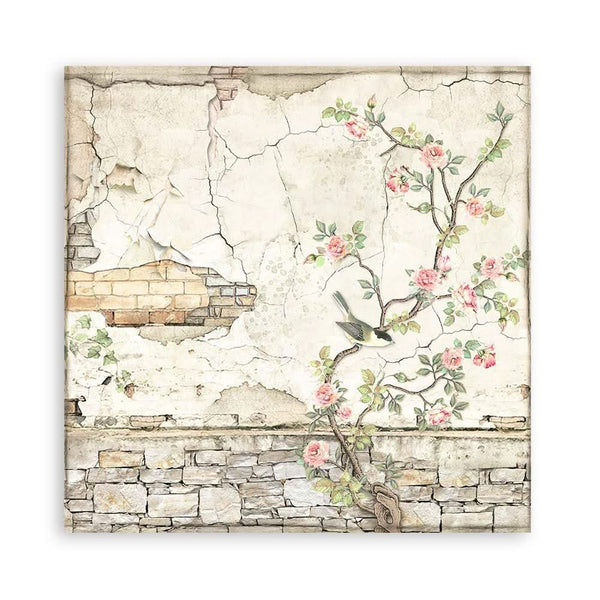 Stamperia Single-Sided Paper Pad 8"x 8" 22/Pkg - House of Roses