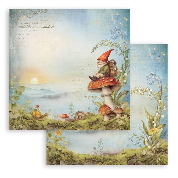 Stamperia Scrapbooking Pad 8"x 8" 10/Pkg - Hidden Grove