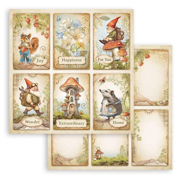 Stamperia Double-Sided Paper Pad 12"x 12" 10/Pkg - Hidden Grove