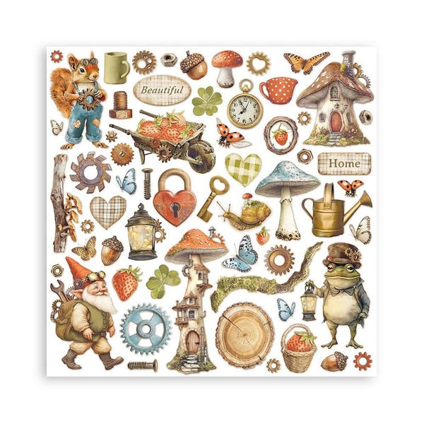 Stamperia Double-Sided Paper Pad 12"x 12" 10/Pkg - Hidden Grove