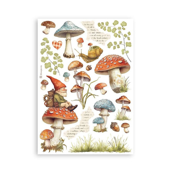 Stamperia A5 Washi Pad 8/Pkg - Hidden Grove