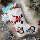Bucilla Felt Stocking Applique Kit 18" Long Snow Angel Friends