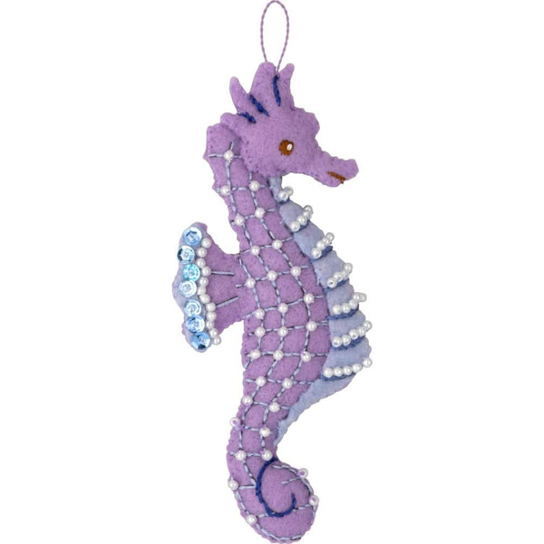 Bucilla Felt Ornaments Applique Kit Set Of 6 Santa's Sea Life