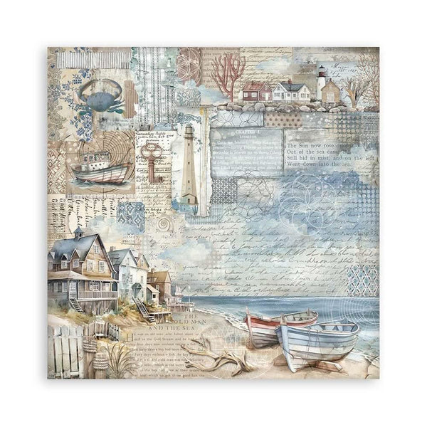 Stamperia Single-Sided Paper Pad 12"x 12" 22/Pkg - Silent Sea