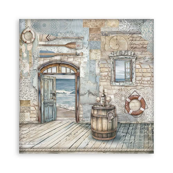 Stamperia Single-Sided Paper Pad 12"x 12" 22/Pkg - Silent Sea