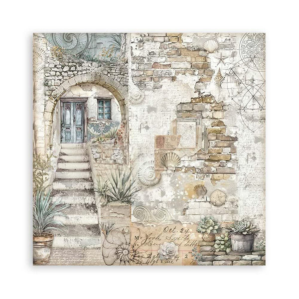 Stamperia Single-Sided Paper Pad 12"x 12" 22/Pkg - Silent Sea
