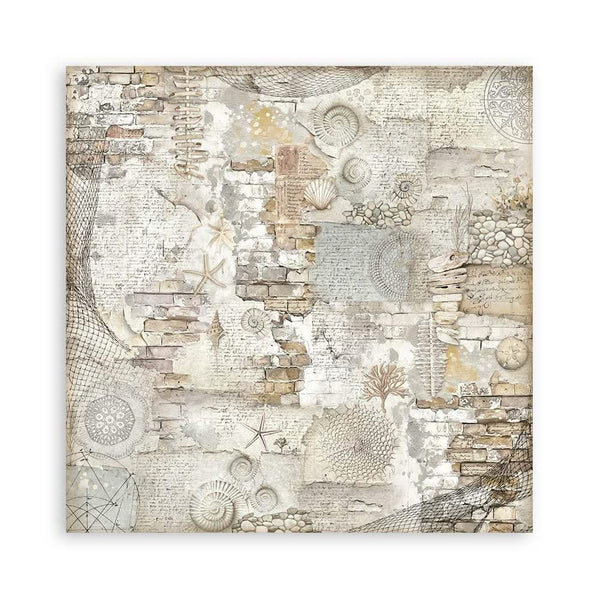 Stamperia Single-Sided Paper Pad 12"x 12" 22/Pkg - Silent Sea