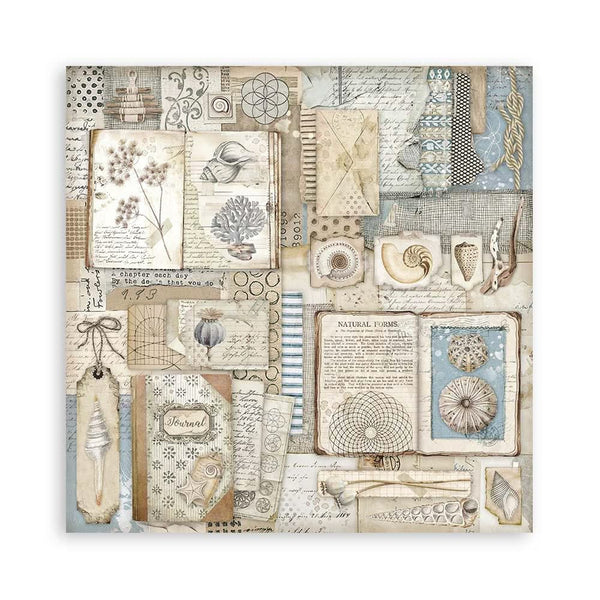 Stamperia Single-Sided Paper Pad 12"x 12" 22/Pkg - Silent Sea