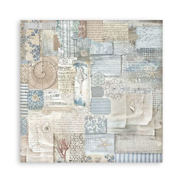 Stamperia Single-Sided Paper Pad 12"x 12" 22/Pkg - Silent Sea
