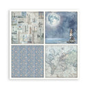 Stamperia Single-Sided Paper Pad 12"x 12" 22/Pkg - Silent Sea