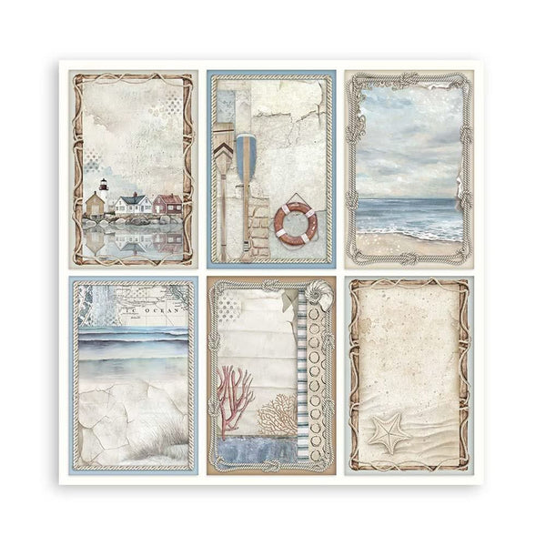 Stamperia Single-Sided Paper Pad 12"x 12" 22/Pkg - Silent Sea
