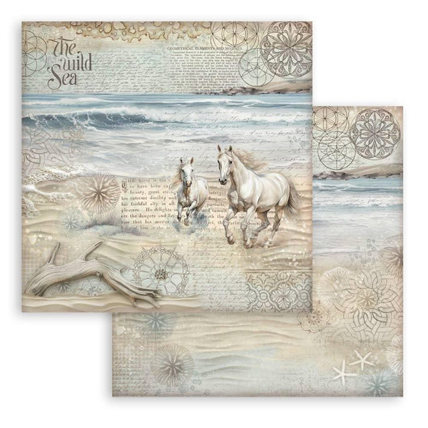 Stamperia Scrapbooking Pad 12"x 12" 10/Pkg - Silent Sea
