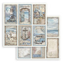 Stamperia Scrapbooking Pad 12"x 12" 10/Pkg - Silent Sea