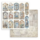 Stamperia Double-Sided Paper Pad 8"x 8" 10/Pkg - Silent Sea
