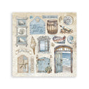 Stamperia Stickers 6.5"x 6.5" 4/Pkg - Silent Sea
