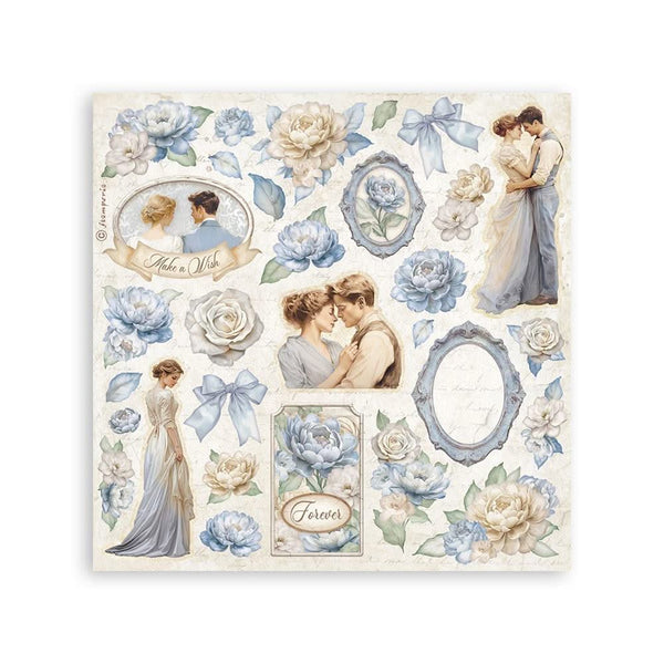 Stamperia Stickers 6.5"x 6.5" 4/Pkg - Timeless