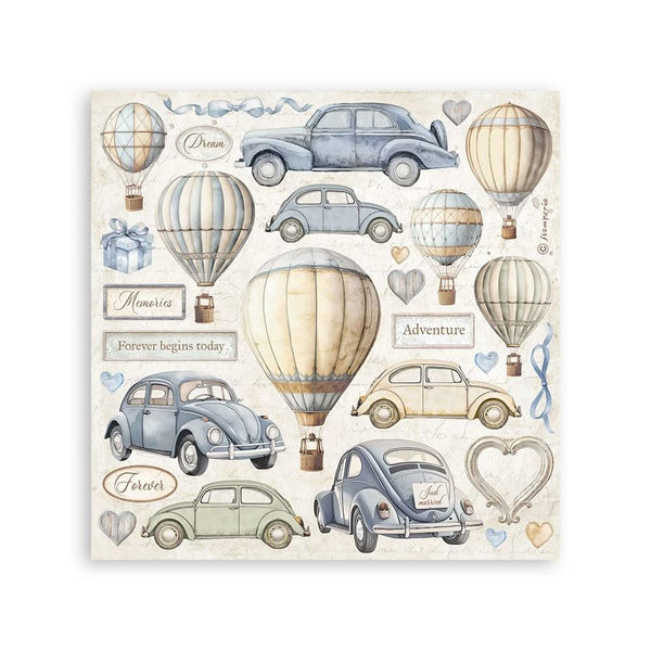Stamperia Stickers 6.5"x 6.5" 4/Pkg - Timeless