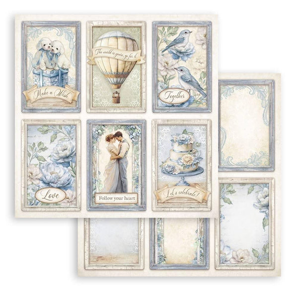 Stamperia Backgrounds Double-Sided Paper Pad 8"x 8" 10/Pkg - Timeless