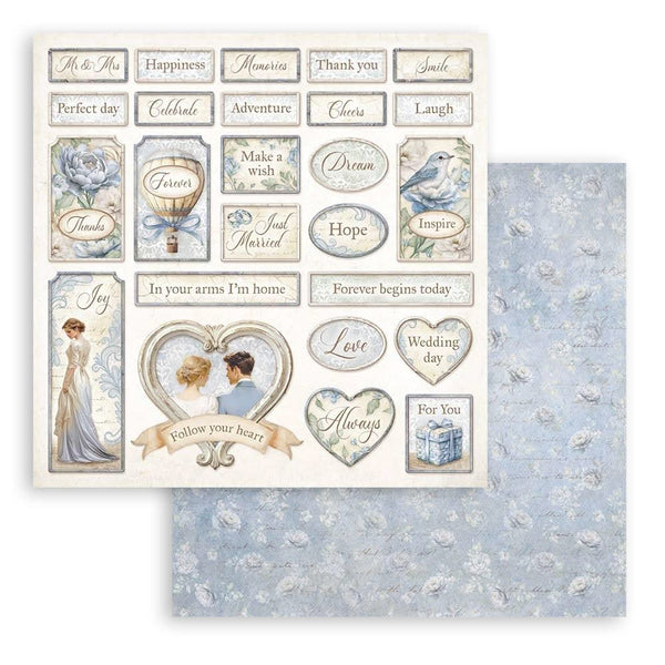 Stamperia Scrapbooking Pad 12"x 12" 10/Pkg - Timeless