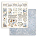 Stamperia Backgrounds Double-Sided Paper Pad 8"x 8" 10/Pkg - Timeless