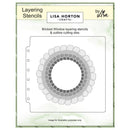 Lisa Horton Crafts Layering Stencil 6"X6" Bricked Window