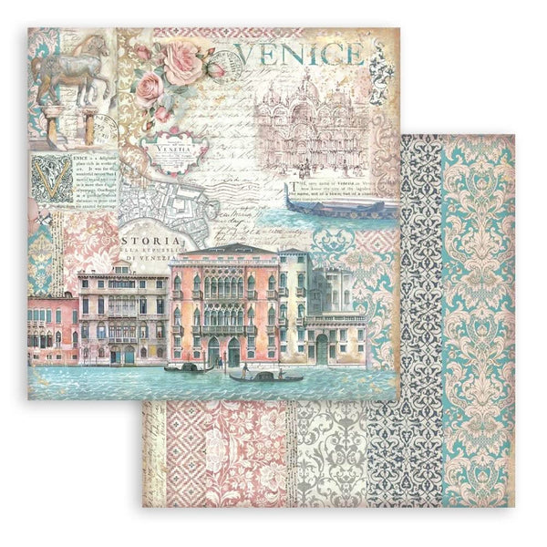 Stamperia Scrapbooking Pad 8"x 8" 10/Pkg - Venice City of Art