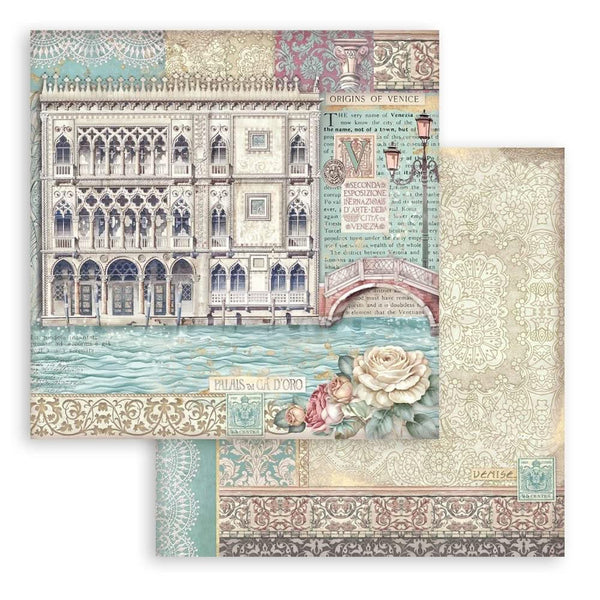Stamperia Scrapbooking Pad 8"x 8" 10/Pkg - Venice City of Art