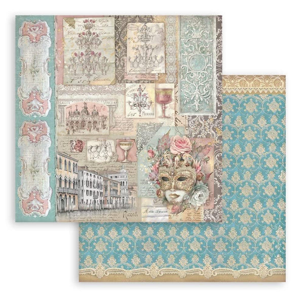 Stamperia Scrapbooking Pad 8"x 8" 10/Pkg - Venice City of Art