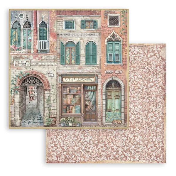 Stamperia Scrapbooking Pad 12"x 12" 10/Pkg - Venice City of Art