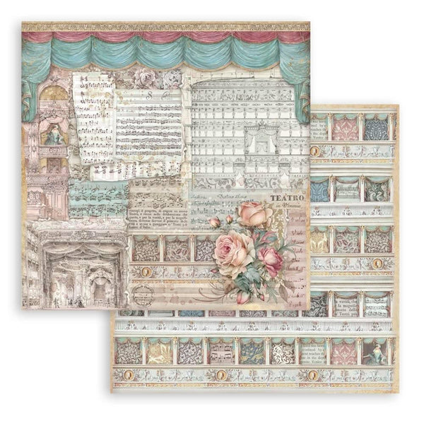 Stamperia Scrapbooking Pad 8"x 8" 10/Pkg - Venice City of Art