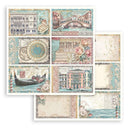 Stamperia Scrapbooking Pad 8"x 8" 10/Pkg - Venice City of Art