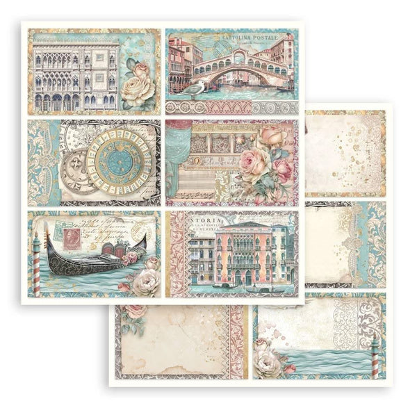 Stamperia Scrapbooking Pad 8"x 8" 10/Pkg - Venice City of Art