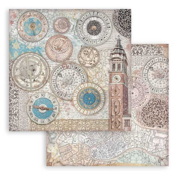 Stamperia Scrapbooking Pad 8"x 8" 10/Pkg - Venice City of Art